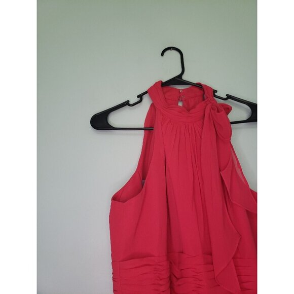 Mori Lee By Madeline Gardner Juniors 13/14 Formal Dress Halter Neck Sleeveless - Picture 4 of 9